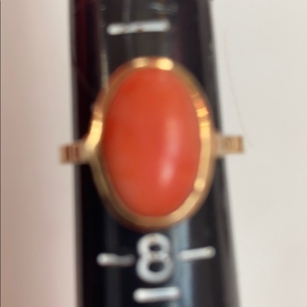 Italian coral ring